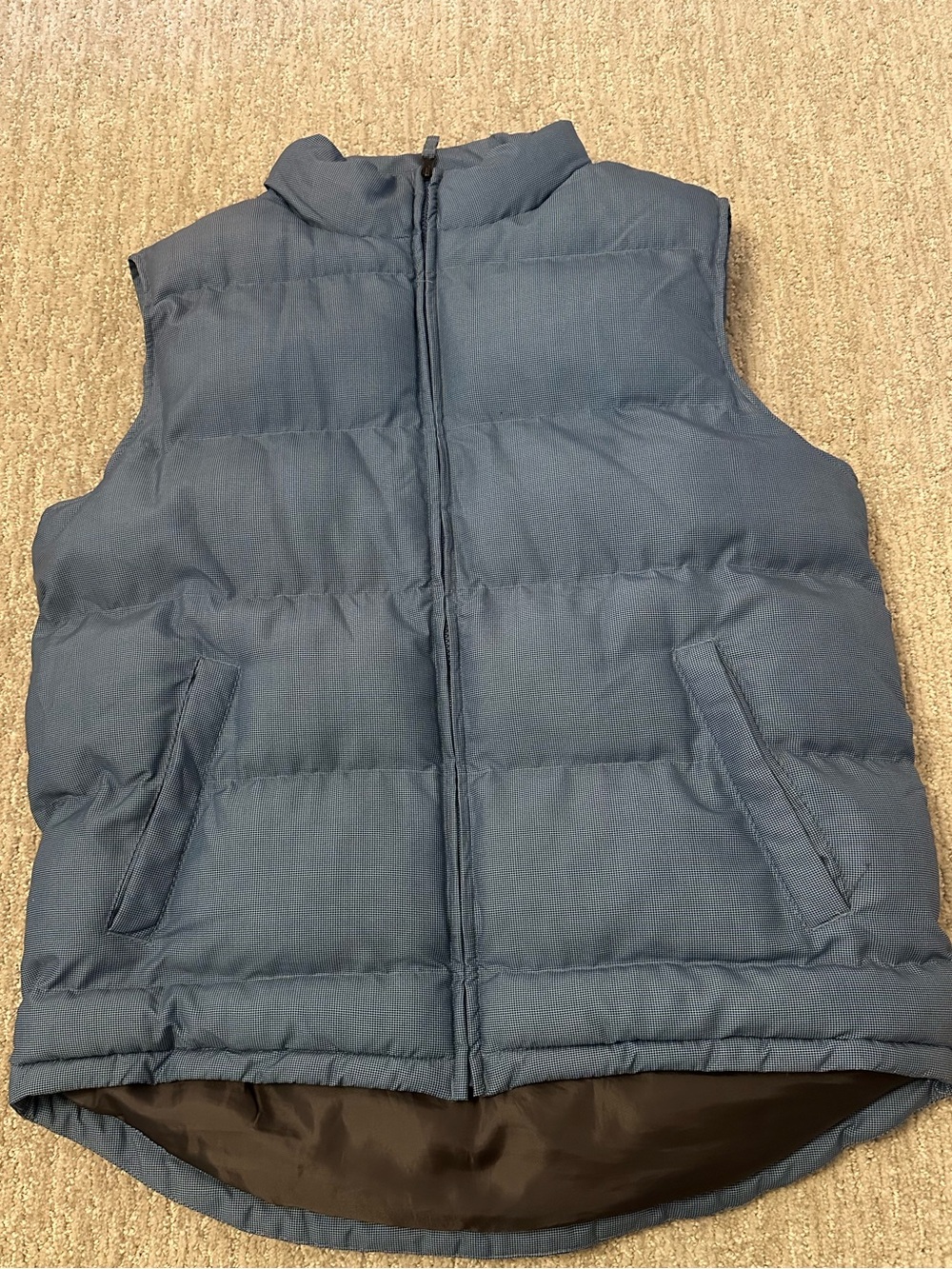 Weatherproof Men's Quilted Puffer Vest in Slate Blue
